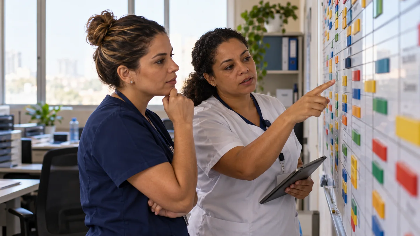 Healthcare professionals in the context of nursing team management